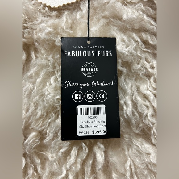 Ivory Faux Suede & Shearling Big Sky Full-Length Coat - Picture 5 of 5